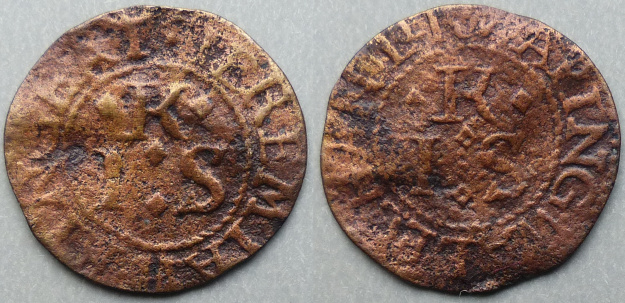 Wapping Wall, Jeremiah Kinge farthing Wapping Wall, Jeremiah Kinge farthing